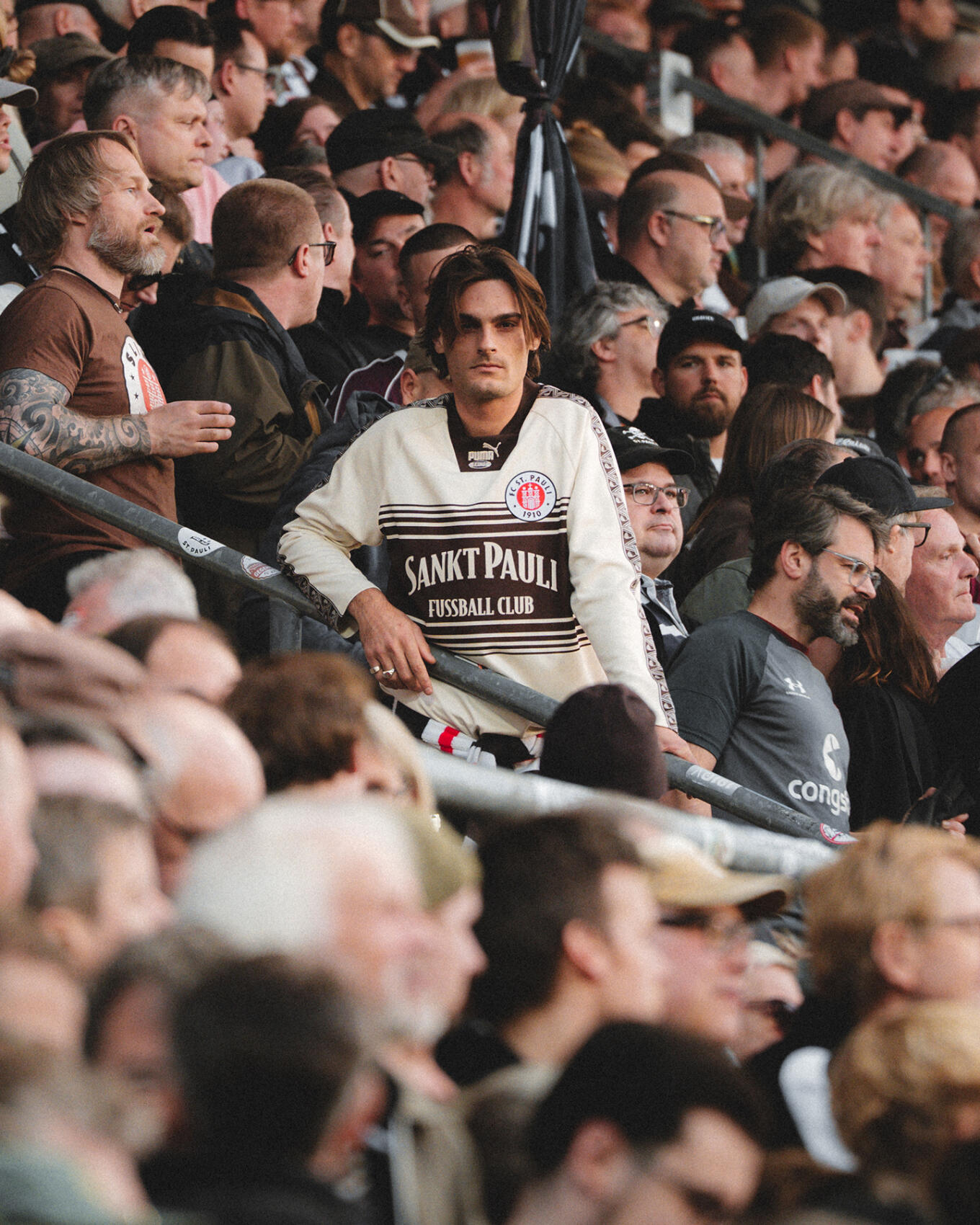 FC St. Pauli FCSP KING Long Sleeve Jersey Off White